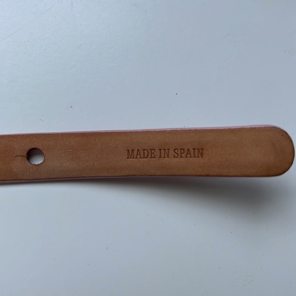 LOUIS VUITTON BLUSH PINK NAPPA SLIM BOW BELT MADE IN SPAIN - Picture 7 of 7